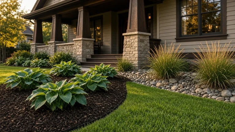 Mulch vs Rock Landscaping in Cedar Falls, Iowa
