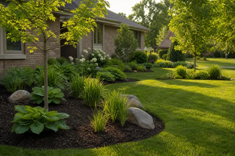 Professional landscaping installation by A1 Property Services